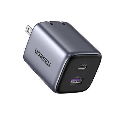 [15538] Cargador de 35W serie Nexode | 2 Puertos de Carga Rápida | USB-C  y USB-A | Tecnología GaN II | Power Delivery 3.0 | Quick Charge 4.0 | Chip Confiable y Carga Inteligente | Optimiza la Experiencia de Carga | Tecnología Thermal Guard.