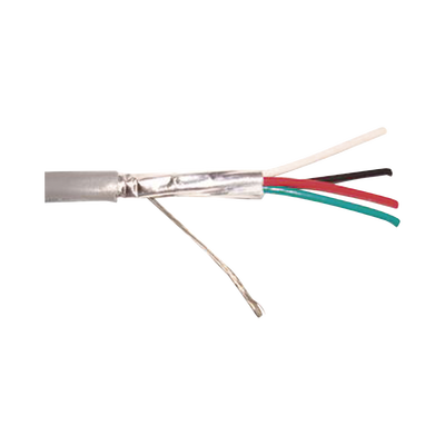 [9274] Cable 4 x 18 AWG / Blindado / 305 Metros (1000 Pies) / Riser / UL / Color Gris / Hecho en México