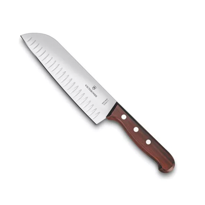 [6.8520.17G] Cuchillo Santoku Wood de 17 cm, Filo con Alvéolos Estilo Japonés.