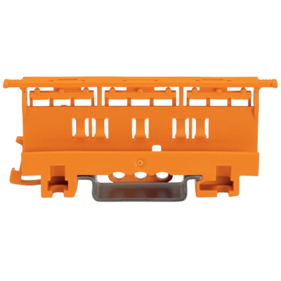 [221-510] Adaptador de Fijación / Serie 221 / 6 mm² / Montaje sobre Carril DIN 35 / Material Poliamida PA 66 V0 / Color Naranja