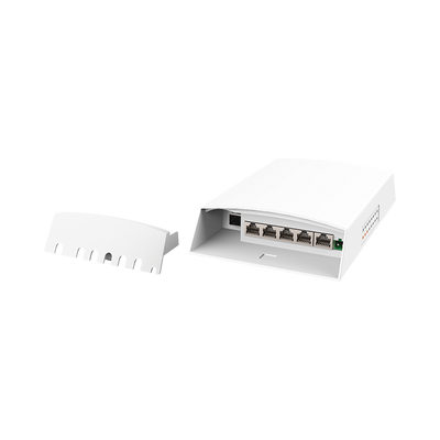 [WI-PS306GF-O-DC] Switch CCTV PoE para Exterior / No administrable / PoE Entrada 802.3 bt Hasta 60W / 1 Puerto PoE salida 24V pasivo Hasta 12W /  3 puertos PoE 802.3 at Hasta 30W /  Ideal para Aplicaciones CCTV con Enlaces Inalámbricos