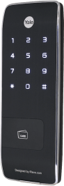 [89410E] Cerrojo Slim / 11 mm / 40 Usuarios / Código PIN / Alarma / Cierre Automático / 4 Pilas AA / Puerto 9V / RF Opcional