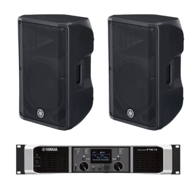 [CBR12KIT/PX] Kit Refuerzo Sonoro | Incluye 2 Bocinas CBR12 y 1 Amplificador PX5 | Ideal para Audio en primer Plano