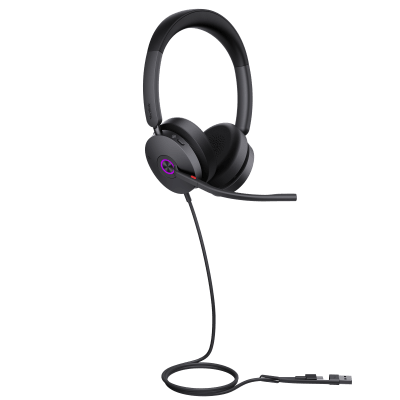 [UH48-DUAL-TEAMS-USB-C/A] Diadema Yealink UH48 Dual Teams USB-C/A Certificada para Teams y Soporte Multiplataforma UC