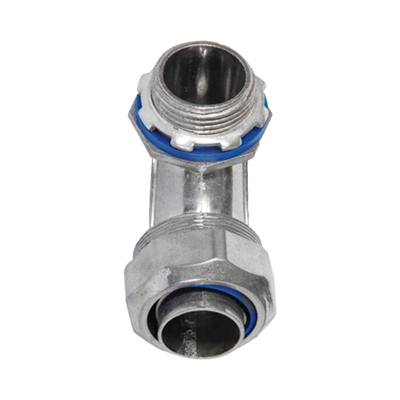 [ANC-HLC-12] Conector Curvo para tubo tipo Liquidtight de 1/2"  (13 mm). Compatible con ANC-COT12.