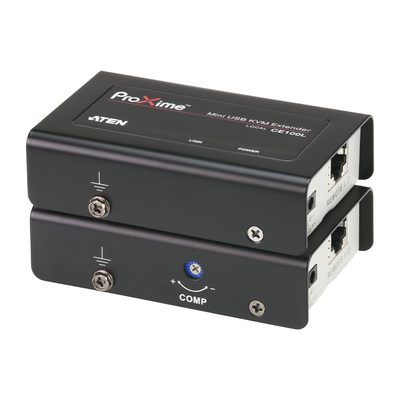 [CE100] Extensor KVM USB | Acceso remoto PC | Hasta 100 m Cat5e | 1920x1200 | Protección ESD | Ajuste deskew
