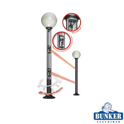 [MALTA] Carcasa Ultra Resistente y Elegante Tipo Farola Ideal para Sensores Fotoeléctricos/ Requiere PCGLOBE (No Incluido).
