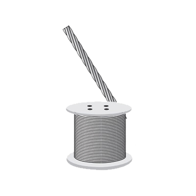 [S-RET-635CAM] Cable Retenida 7 Hilos, Resistencia 2154 Kg. Diámetro 1/4" (Precio por Metro).