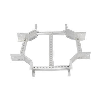 [CHXE8R8X9AK] Derivación "X" Horizontal de Aluminio Perfil Z / Peralte 3 1/4" / Ancho 9"/ Radio 8" / Incluye Tornillería (CHXHEZ314R8X9AK)