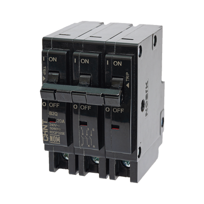 [B2QP340E] MCB - Interruptor Termomagnético Enchufable, Serie: B2Q, 3P, 40A, 240V  (SKU:1002299)