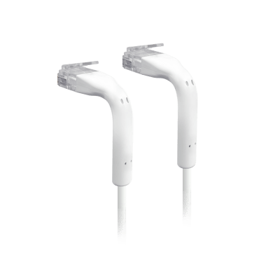 [U-CABLE-PATCH-RJ45] UniFi Patch Cable Cat6 Ultradelgado GbE con Botas Flexibles, Color Blanco, 0.1 Metros (0.33 Pies)