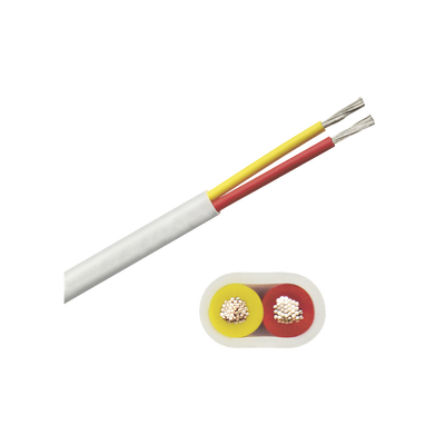 [B7W14T-20-100] Rollo de cable plano grado marino calibre 14, de 2 conductores (rojo y amarillo) de 100 pies (30.48 m).
