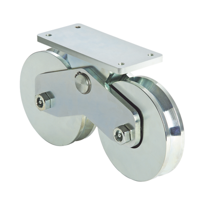 [1151-5622-001]  339V - Rueda Doble de 16 cm / Capacidad Para Puertas de hasta 1920 Kg / Canal Tipo V