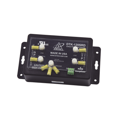 [DTK-120SRD] Protector 120 VCA Serie / 20 A / Contacto Seco / EMI/RFI / Paneles de Incendio y Equipo Crítico