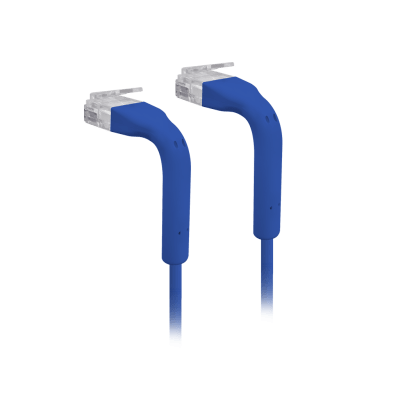 [U-CABLE-PATCH-1M-RJ45-BL] UniFi Patch Cable Cat6 Ultradelgado GbE con Botas Flexibles, Color Azul, 1 Metro (3.28 Pies)