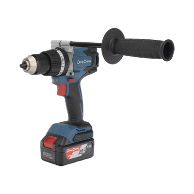 [DCJ-Z0313-EM] Rotomartillo Inalámbrico 20V / Motor Brushless / Broquero 1/2 in / 120 Nm Par Máximo / 2 Baterías 4.0Ah con Cargador y Maletín