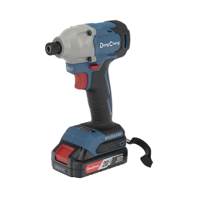 [DCP-L0314-DM] Atornillador de Impacto Inalámbrico 20V / Motor Brushless / Portabrocas Hexagonal 1/4 in / 90-180 Nm Torque / Batería 2.0Ah con Maletín