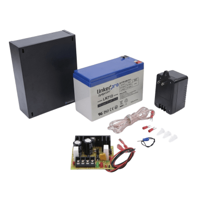 [ELK12V1AK] Fuente de 12 Vcc 1A / Para Control de Acceso / Con Batería de Respaldo Incluida LK712 / 