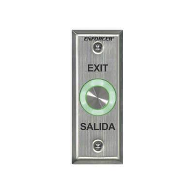 [SD6176SS1Q] Botón de Salida con Aro Iluminado Color Verde y Rojo / IP65 / Buzzer / Función Toggle (Enclavado) / Temporizador  / Relevador NC/NO/ Uso Exterior e Interior.