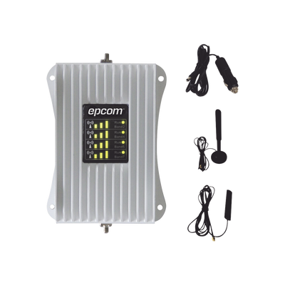 [EP-AM23-4GV2] KIT Amplificador de Señal Celular Para Vehículo/ Soporta y Mejora la Señal Celular 5G, 4G LTE/ Múltiples Operadores, usuarios y dispositivos/ Ideal para Vehículo tipo Camioneta, Pick up o Sedán.