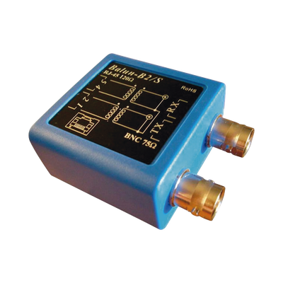 [BALUN-E1] Balun E1 -Adaptador BNC hembra 75 ohms a jack RJ45 120 ohms 