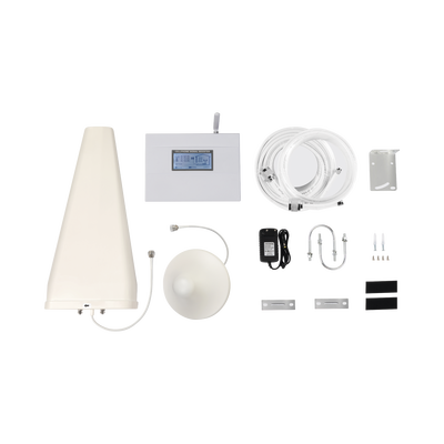 [EP-DB-3G] Kit Amplificador de Señal Celular DOBLE banda de frecuencia / Mejora las llamadas convencionales / Soporta los datos de las tecnologías 2G y 3G de TELCEL, AT&T y MOVISTAR / Cubre hasta 600 m².