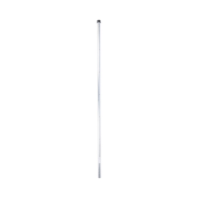 [SYS-POST-ESQ-6] Poste de Esquina  para Cerca Electrificada. Tubo Galva. de 1.4m, cal. 18 de 1" Diam. (Sin pintar). Ideal para 6 Aisladores 