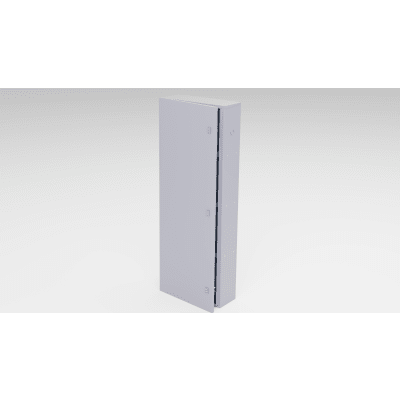 [GBP04] Gabinete para instalación de 4 Baterías , Fabricado en Lámina Galvanizada, Accesorios para poste (No incluidos)