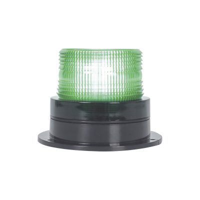 [X126G] Burbuja Brillante de Larga Vida Útil, con 8 LEDs Color Verde, Domo Verde, 12Vcd