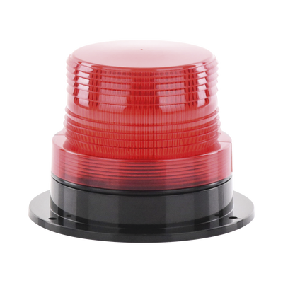 [X127R] Burbuja Brillante de Larga Vida Útil, con 8 LEDs Color Rojo, Domo Rojo, 110 Vca