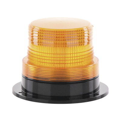 [X127A] Burbuja Brillante de Larga Vida Útil, con 8 LEDs Color Ambar, Domo Ambar, 110 Vca