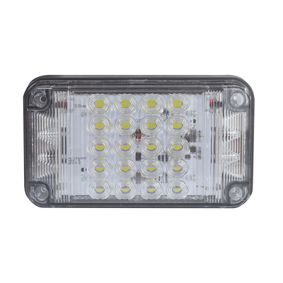 [XLTE2345W]  Luz de Advertencia de 7X4", Color Claro, Con Luces de Trabajo, Ideal para Ambulancias