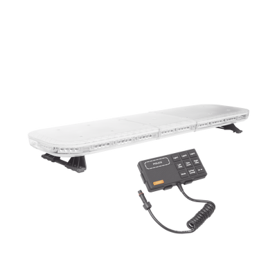 [X67-RBA] Barra de luces de 47" rojo/azul, 88 LED, con control de tráfico en color ámbar, ideal para equipar unidades de seguridad publica