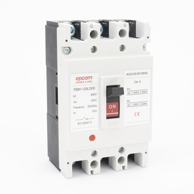 [FEM11253P63A] Protección Térmica 3P, 63A,  Corriente Alterna  690 V CA Trifásica.