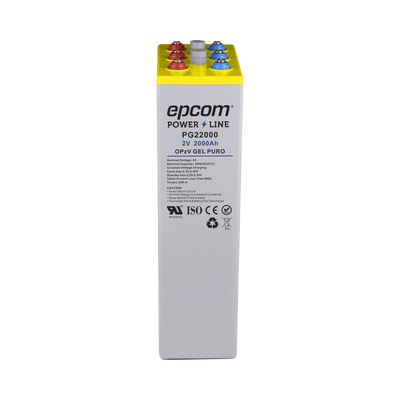 [PG22000] Batería de GEL PURO OPzV / 2 V @ 2,000 Ah / Ciclo profundo /Uso en Aplicaciones Fotovoltaicas y de Respald