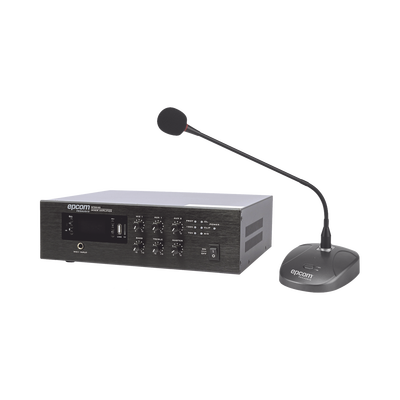 [SFB240/MIC] KIT de Amplificador de Audio de 240W Modelo SFB240 | más Micrófono de Escritorio Modelo SF621A