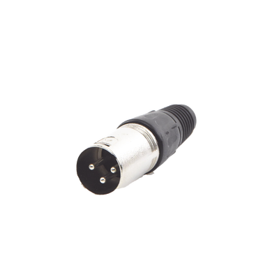 [EP-XLRM] Conector XLR 3 Pines Macho | Ideal para Conexiones de Micrófonos, Mezcladoras | Equipo de Audio Profesional