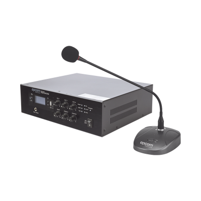 [SFB120/MIC] KIT de Amplificador de 120W Modelo SFB120 | más Micrófono de Escritorio Modelo SF621A