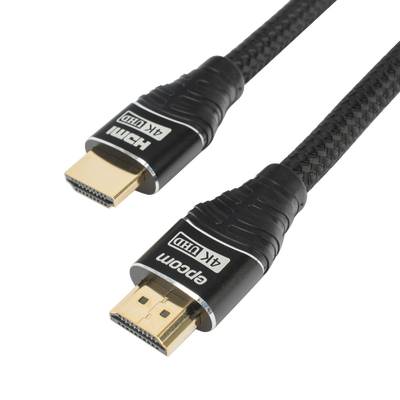 [EP-RH-4K-3M] Cable HDMI de 3 Metros (9.84 Pies) | Alta Definición | Longitud | Versión 2.0 | Alta Velocidad 18Gbps | 4K@60Hz | Conectores Chapados en Oro | Tipo Redondo