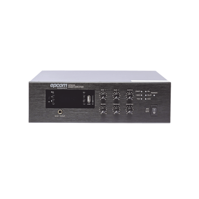 [SF-B240] Mini Amplificador de Audio Mezclador | 240W RMS | Sistema 70/100V | MP3 | Tuner | Bluetooth | Musica ambiental y Voceo