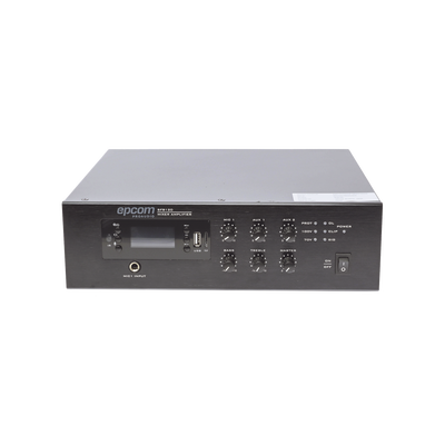 [SF-B120] Mini Amplificador de Audio Mezclador | 120W RMS | Sistema 70/100V | MP3 | Tuner | Bluetooth | Musica ambiental y Voceo
