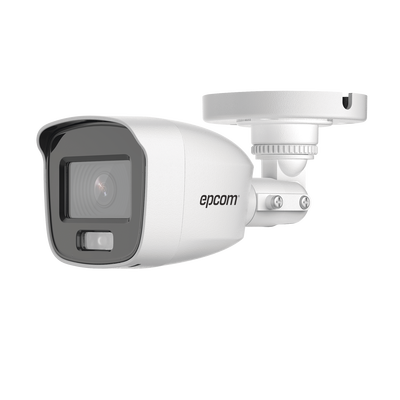 [B8-TURBO-PC/A] Bala TURBOHD 2 Megapíxel (1080p) / Lente 2.8 mm / ColorVu / Microfono Integrado / Imagen a Color 24/7 / Policarbonato / Luz Blanca 20 mts / Exterior IP66 / TVI-AHD-CVI-CVBS / dWDR