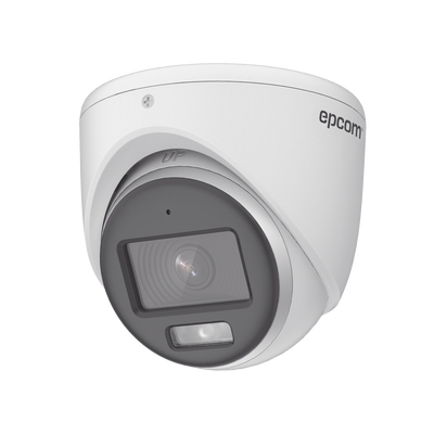 [E3K-TURBO-C] [ColorVu] Turret TURBOHD 3K (5 Megapixel) / Lente 2.8 mm / Micrófono Integrado / Imagen a Color 24/7 / 20 mts Luz Blanca / Exterior IP67 / dWDR / 4 Tecnologías