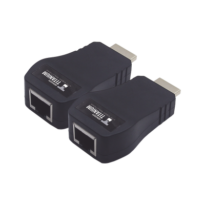 [TTHDMI2RJ] Kit Extensor 25m convertidor Señal HDMI a UTP (Cat5e/Cat 6)  / Calidad PREMIUM