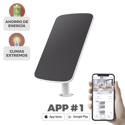 [CS-CMTSOLARPANEL-E] Panel Solar Conector tipo C / Para Recargar Cámaras de Batería / Compatible con CS-EB8/4G / CS-HB8 / CS-EB3 / CS-BC1C 