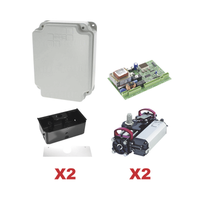 [FAAC-S800-CBAC] Kit de Operadores Subterraneos FAAC S800 a 115V Para Puertas Abatibles / Para Puertas de Hasta  2 Metros y  800 Kg