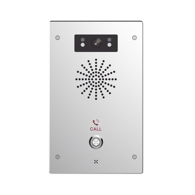 [I16SV] Video Intercomunicador IP, 2 líneas SIP, 2 relevadores con botón para llamada, Onvif, anti-vandálico, PoE, IP65 e IK10, PoE