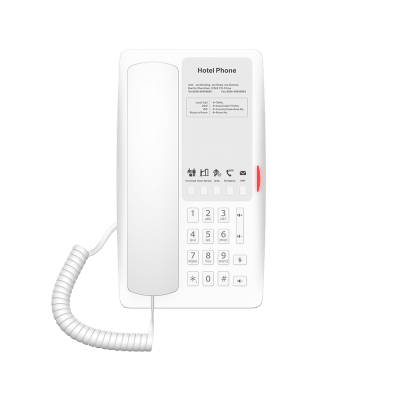 [H4WW] Teléfono IP Hotelero Wi-Fi 6 / 2 Líneas SIP / Doble Banda 2.4/5 GHz / 5 Teclas Programables / Puerto USB-A / PoE 802.3af / Audio HD