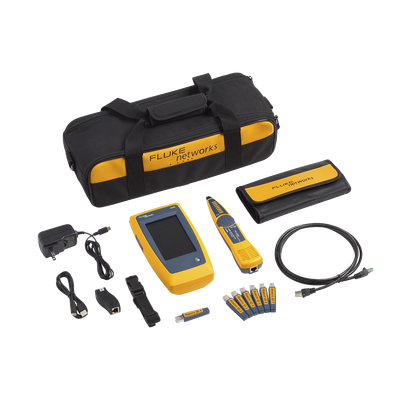 [LIQ-KIT] Kit Avanzado de Calificador de Red LinkIQ, Para Verificar Rendimiento de Cableado Hasta 10Gbps Basado en Frecuencia, con Pantalla Multitáctil a Color