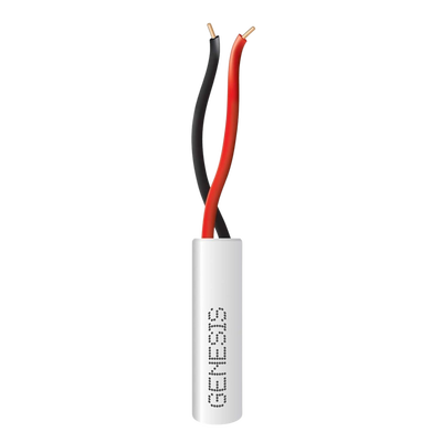 [2101-1101/1000] Bobina de 305 Metros (1000 Pies) / Alambre de Cobre 2 x 22 AWG / Tipo Alarmas CMR-CL3R / Riser / Color Blanco / Para Aplicaciones de Alarmas de Intrusión / Automatización